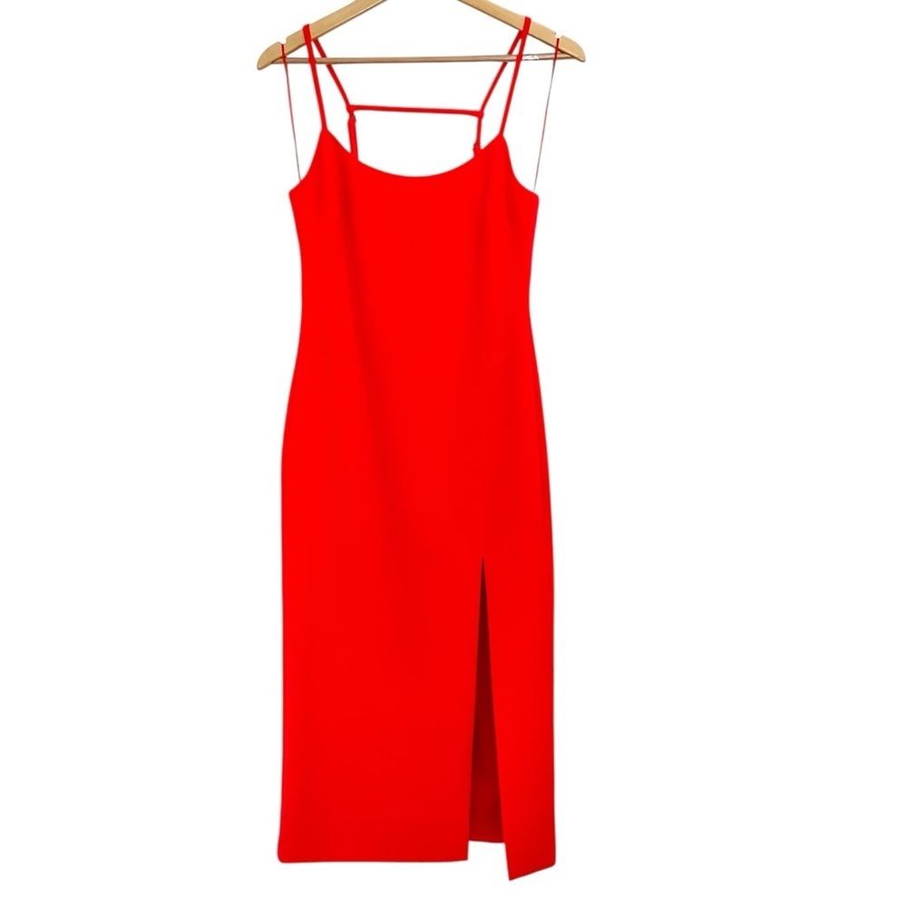 LIKELY Campbell Midi Dress Bittersweet Red - Picture 3 of 5